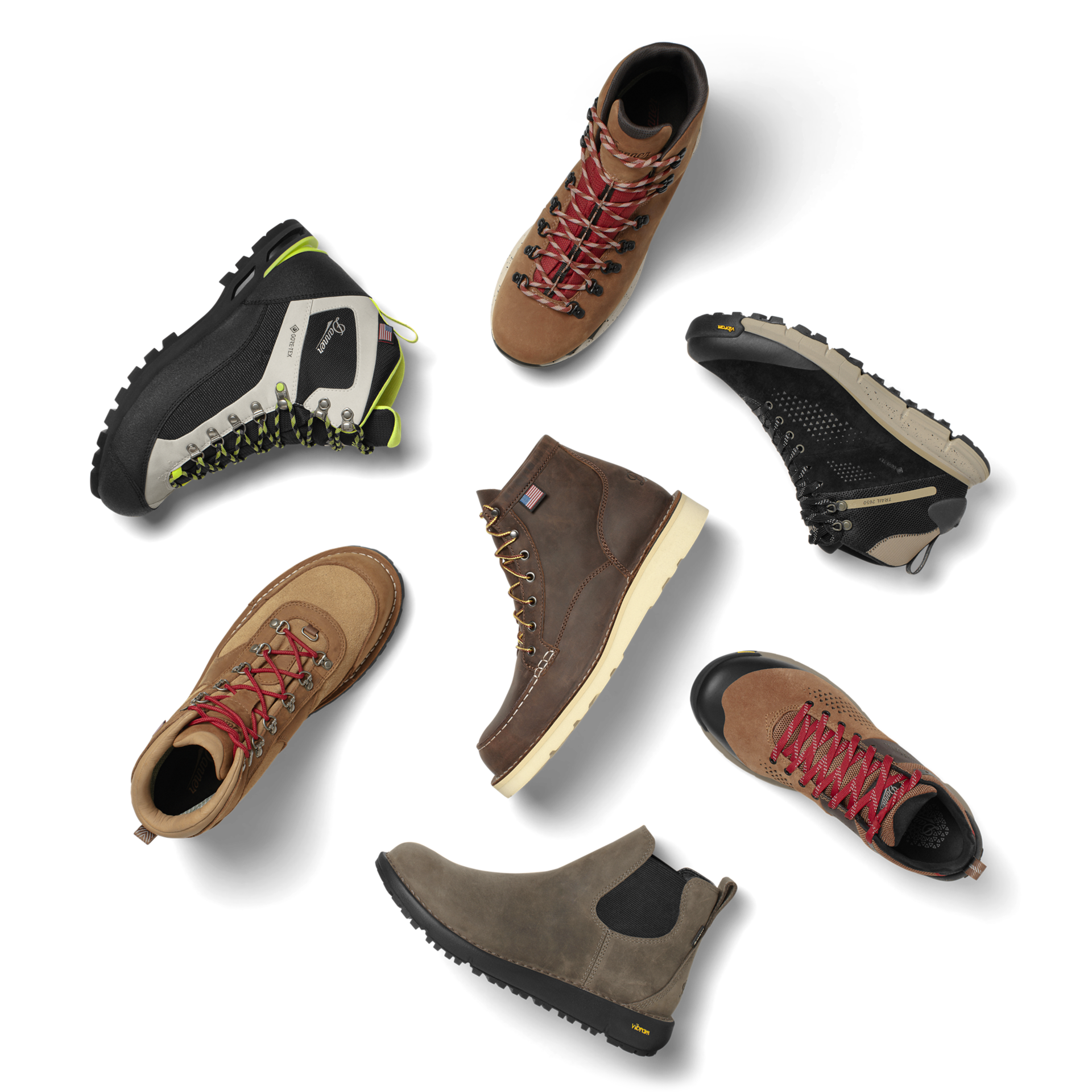 variety of danner shoes