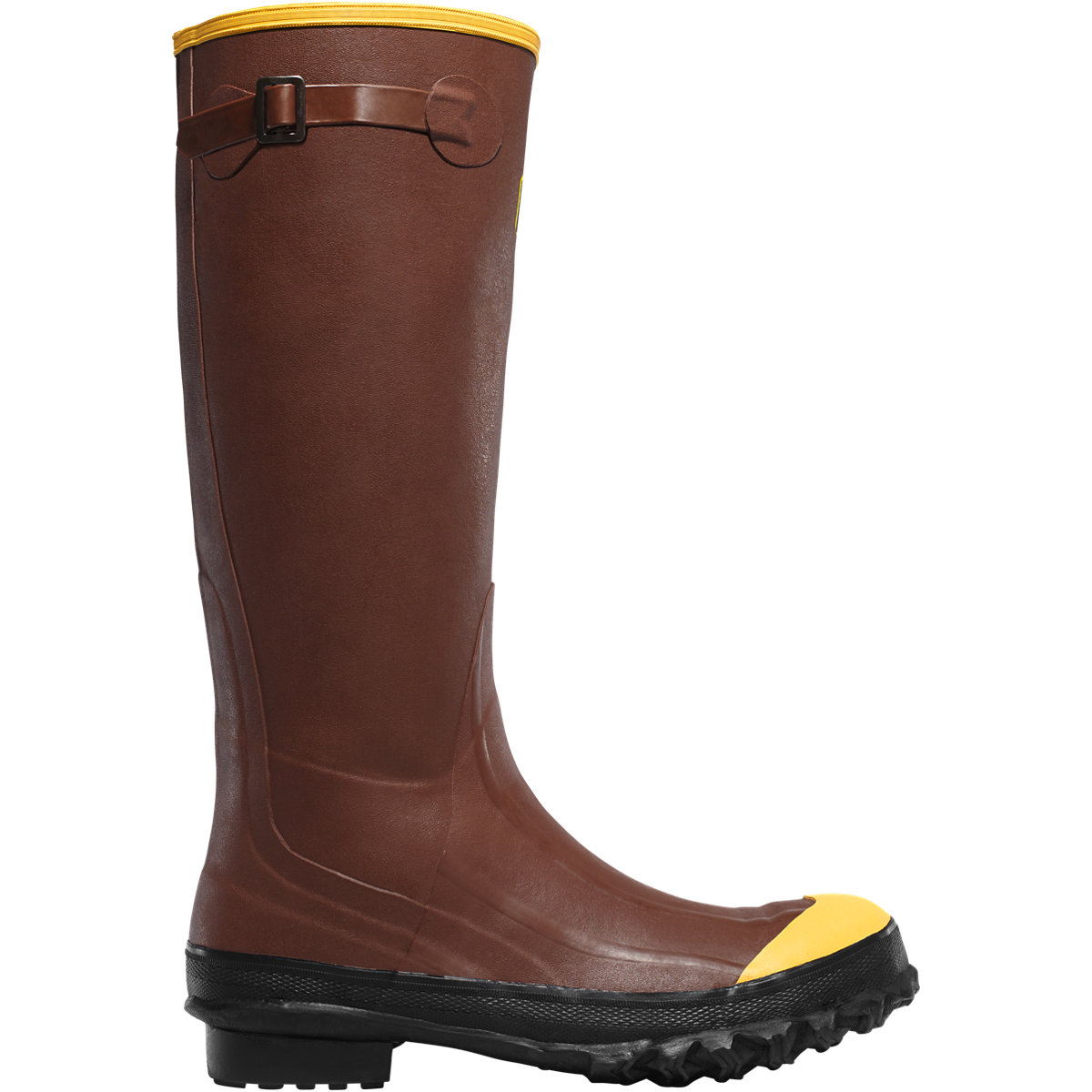 Comfortable steel shop toe rubber boots