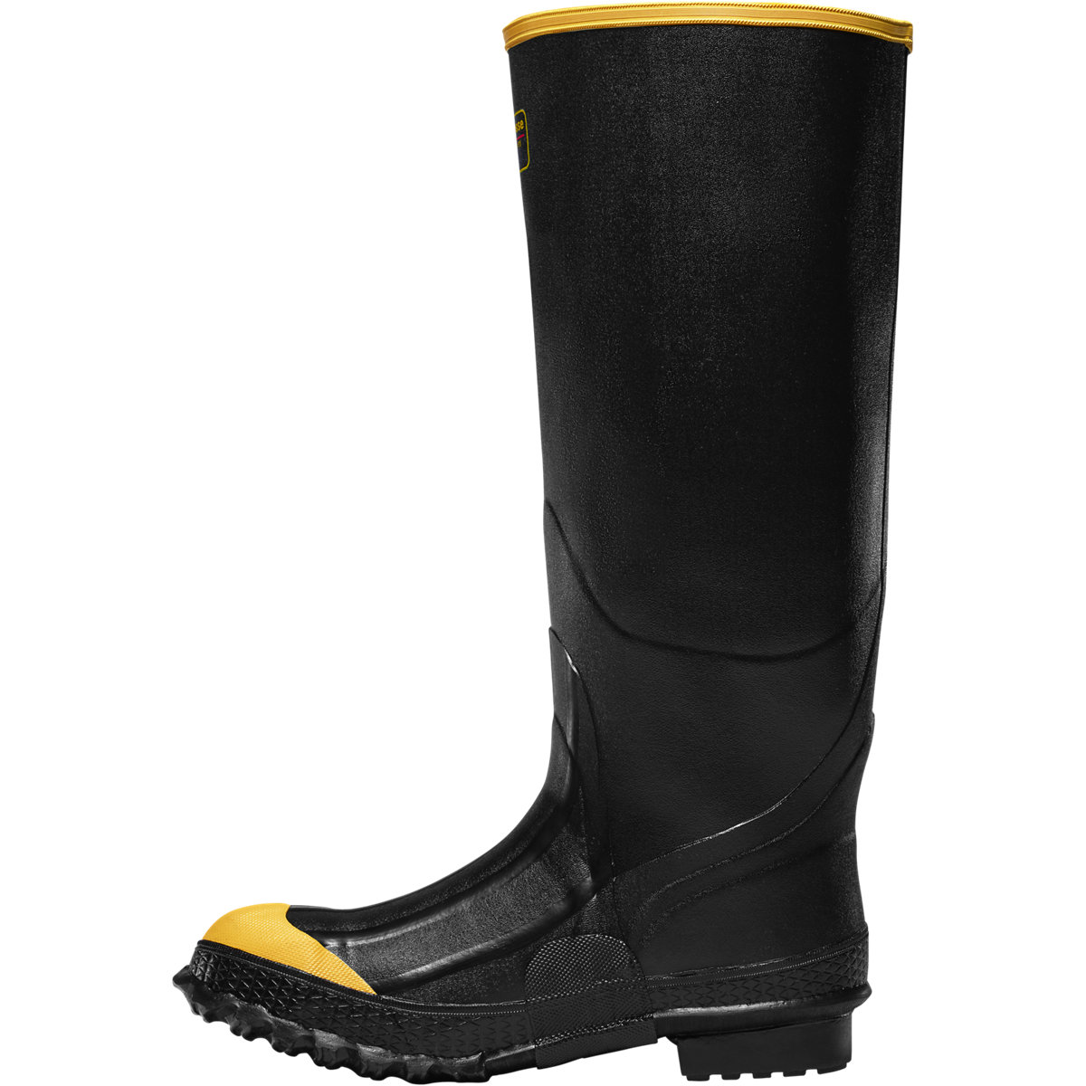 Knee high store construction boots