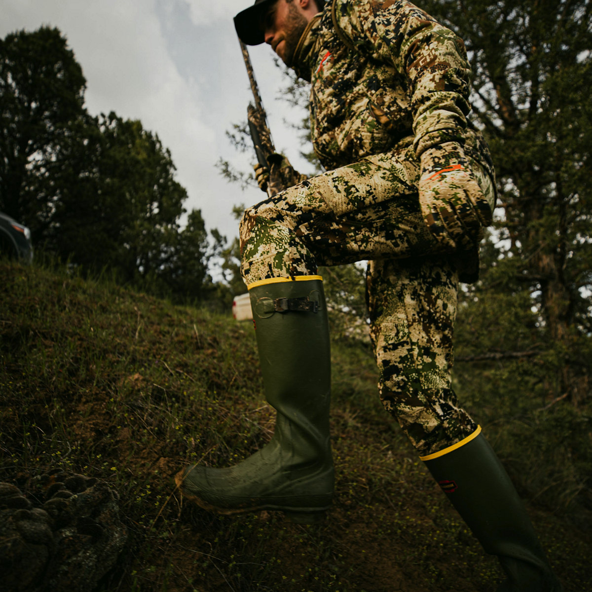 LaCrosse Grange 18 OD Green Boots - Delta Net and Twine