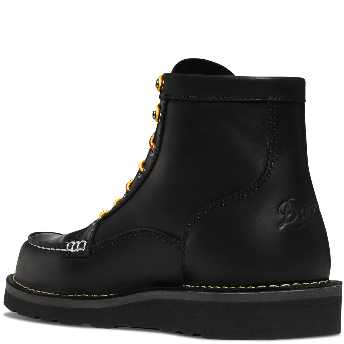 Bull Run Moc Toe 6" Black Black Wedge