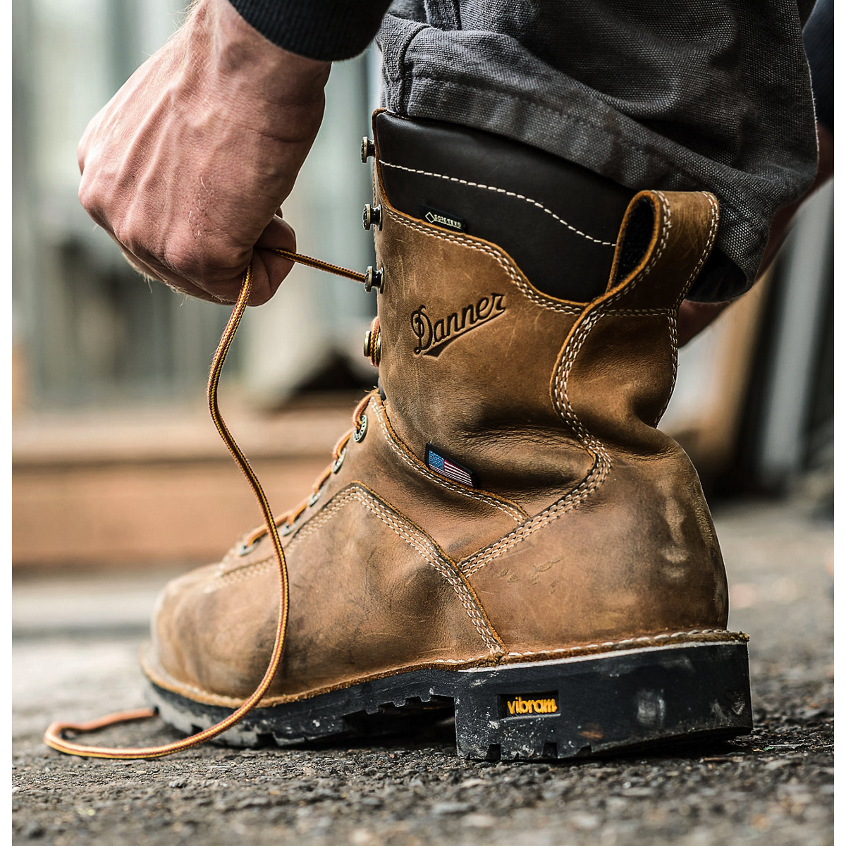 Danner Quarry USA Distressed Brown Insulated 400G Composite Toe