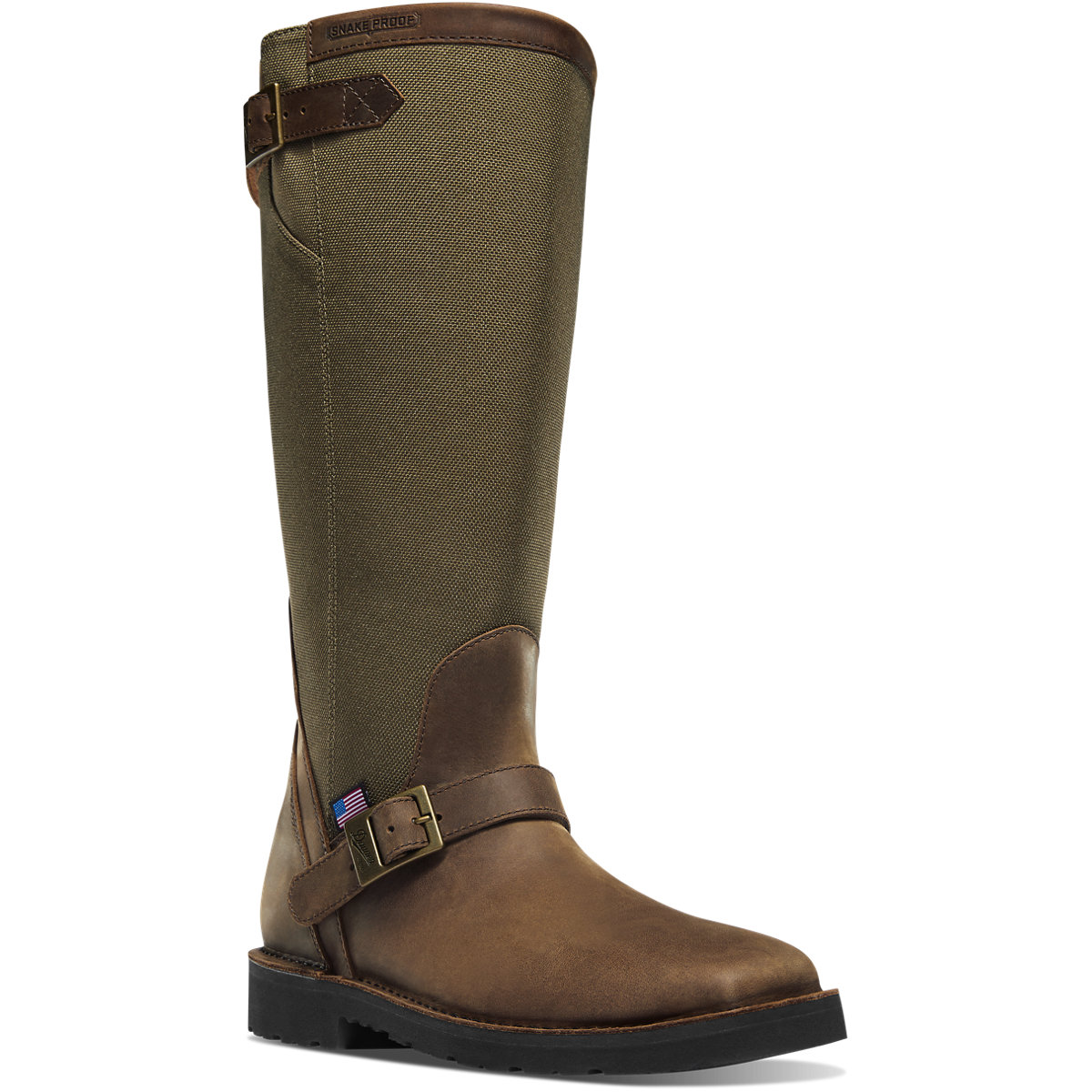 San Angelo Snake Boot 17" Brown Square Toe