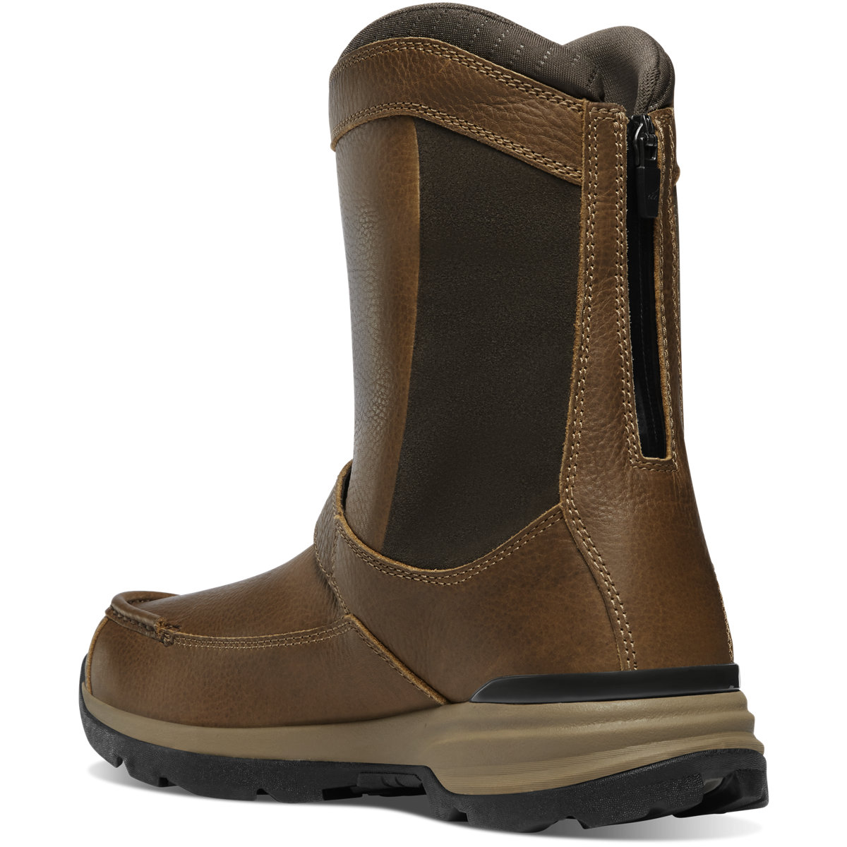 Recurve Rear Zip 10" Light Brown Moc-Toe