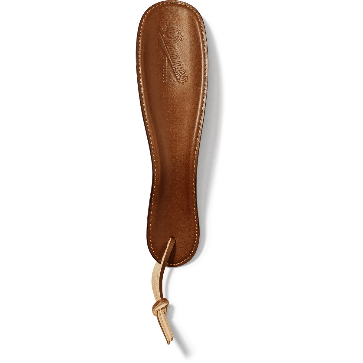 Danner Leather-Wrapped Shoe Horn with Hang Loop - Dark Brown