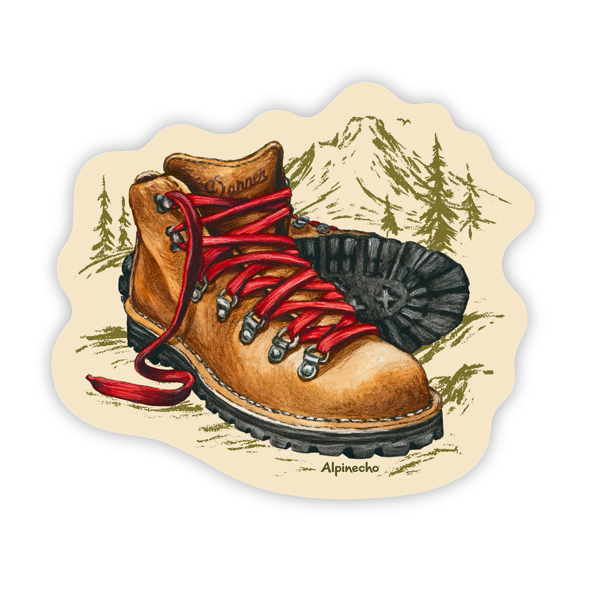 Alpinecho x Danner Mountain Light Sticker