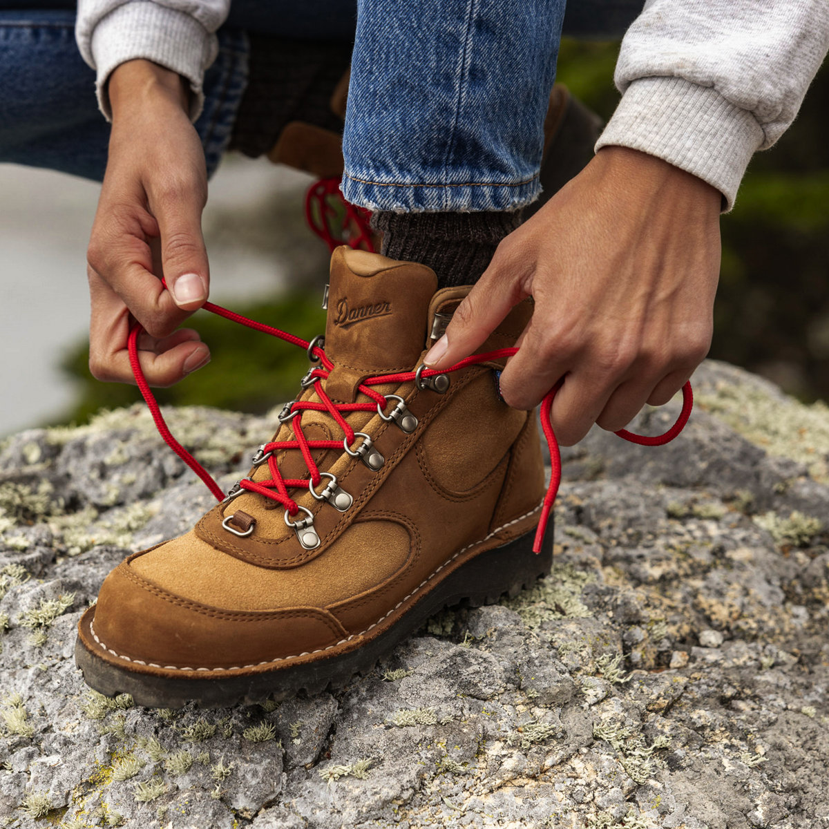 Women's Cascade Crest 5" Grizzly Brown/Rhodo Red GTX