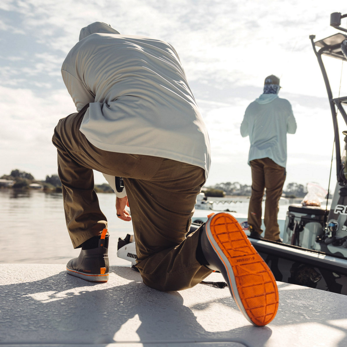 Alpha Deck Boot 6" Gray/Orange