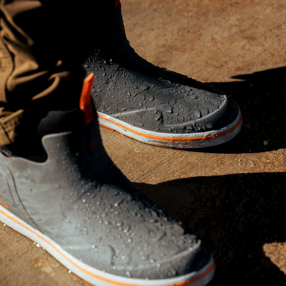 Alpha Deck Boot 6" Gray/Orange