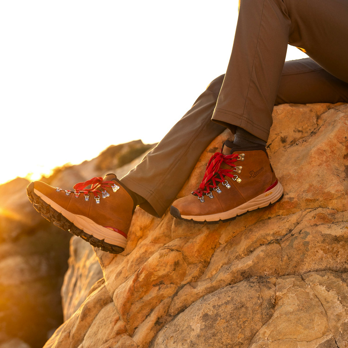 Danner - Mountain 600 Leaf GTX Grizzly Brown/Rhodo Red