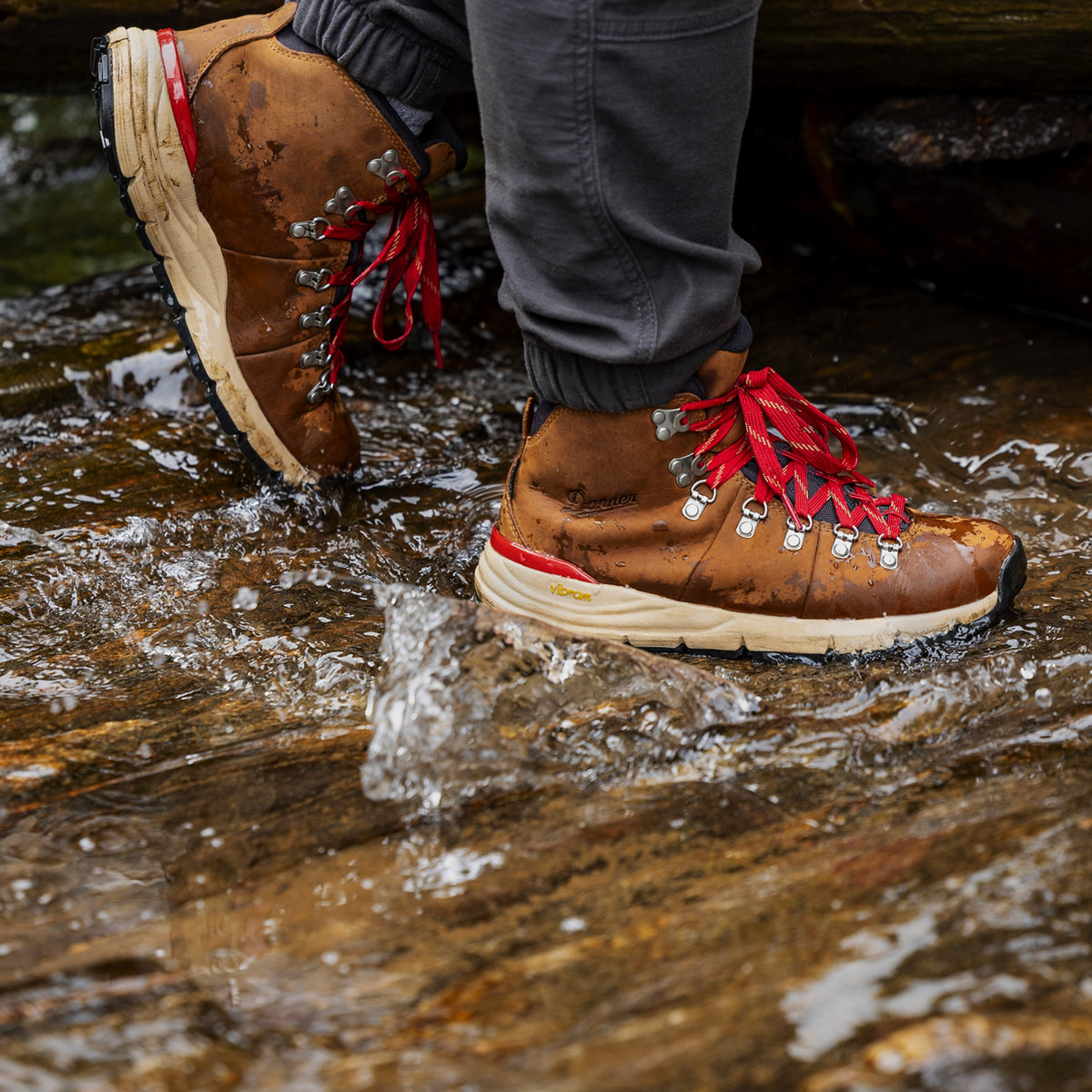 Danner Mountain 600 Leaf GTX Grizzly Brown Rhodo Red