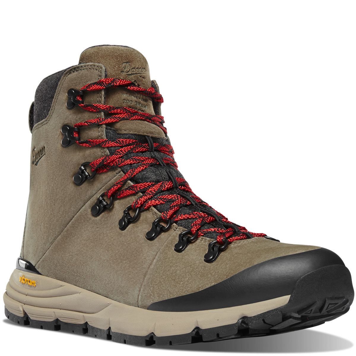 Arctic 600 Side-Zip 7" Brown/Red 200G