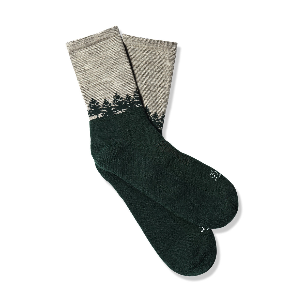 Danner - Danner Merino Midweight Hiking Socks 3/4 Crew - Green/Gray