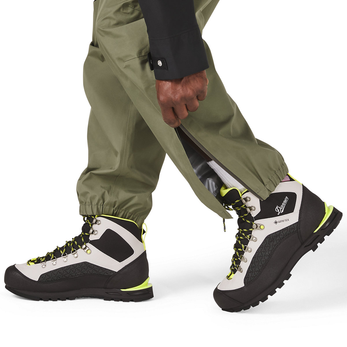 Cascade Crest Packable 3L GTX Rain Pants Dusty Olive