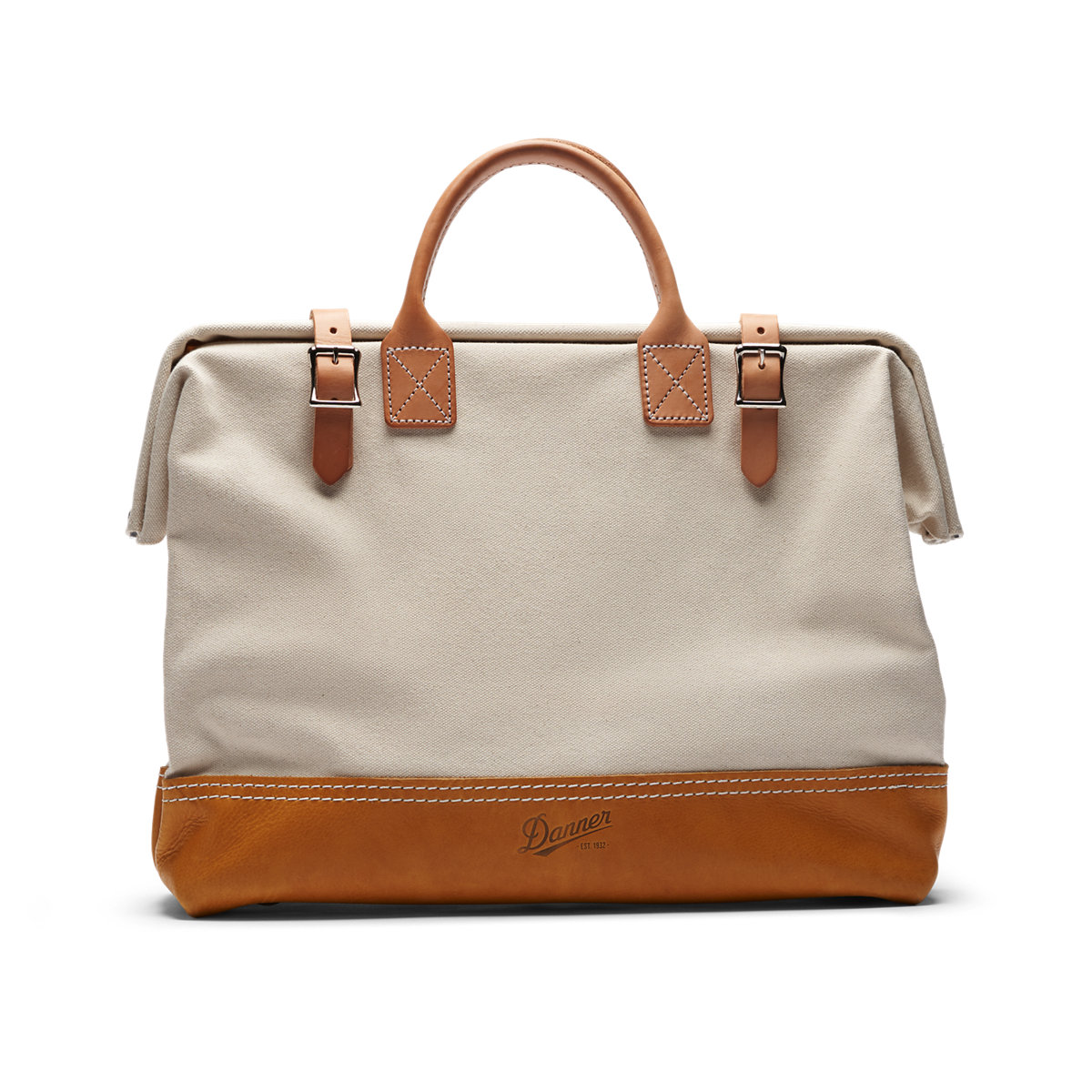 Canvas and 2025 leather holdall