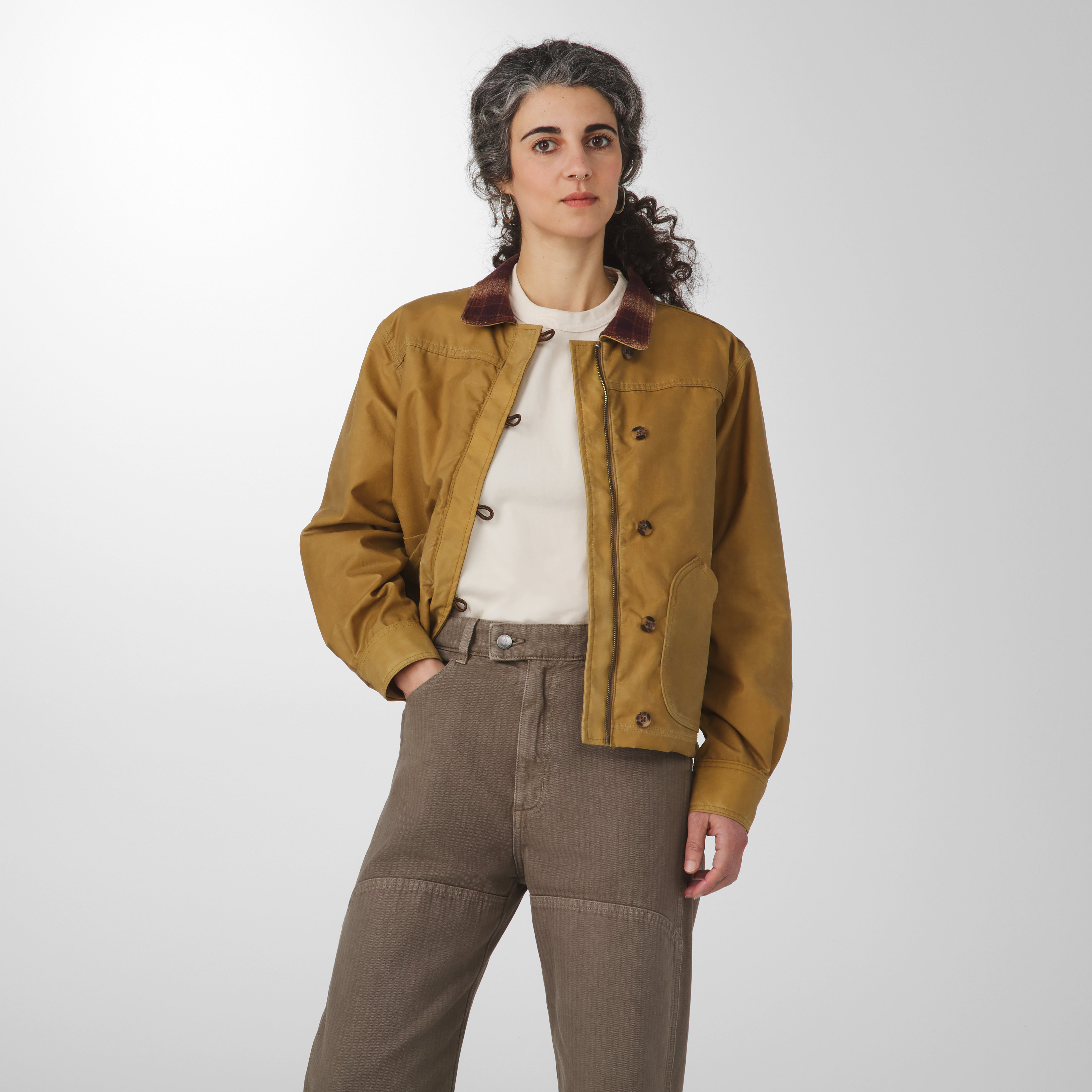 Waxed canvas coat store