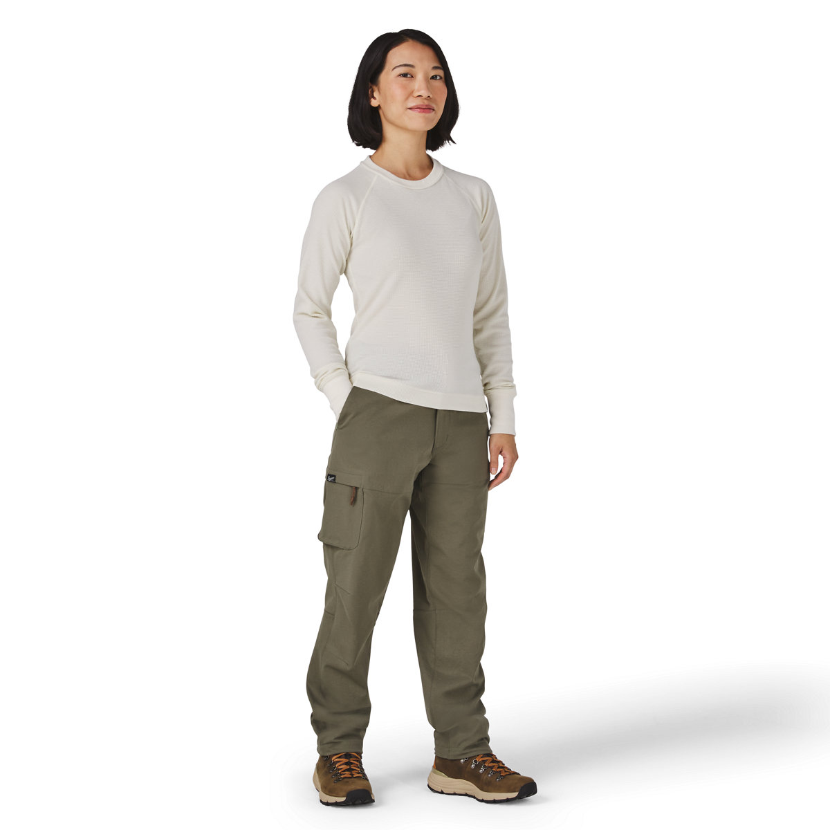 Santiam Waffle LS Tee Turtledove