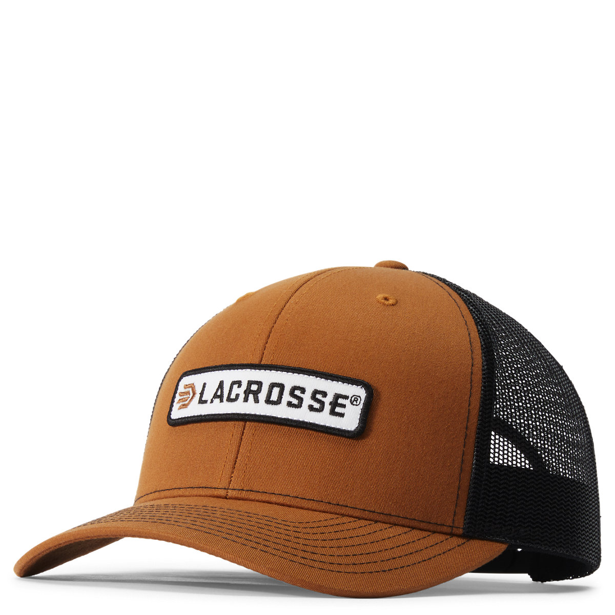 Lacrosse Embroidered Trucker Caramel