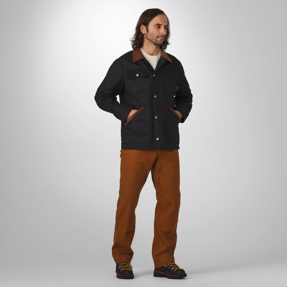 Danner Shipyard Waxed Jacket Black/Bison