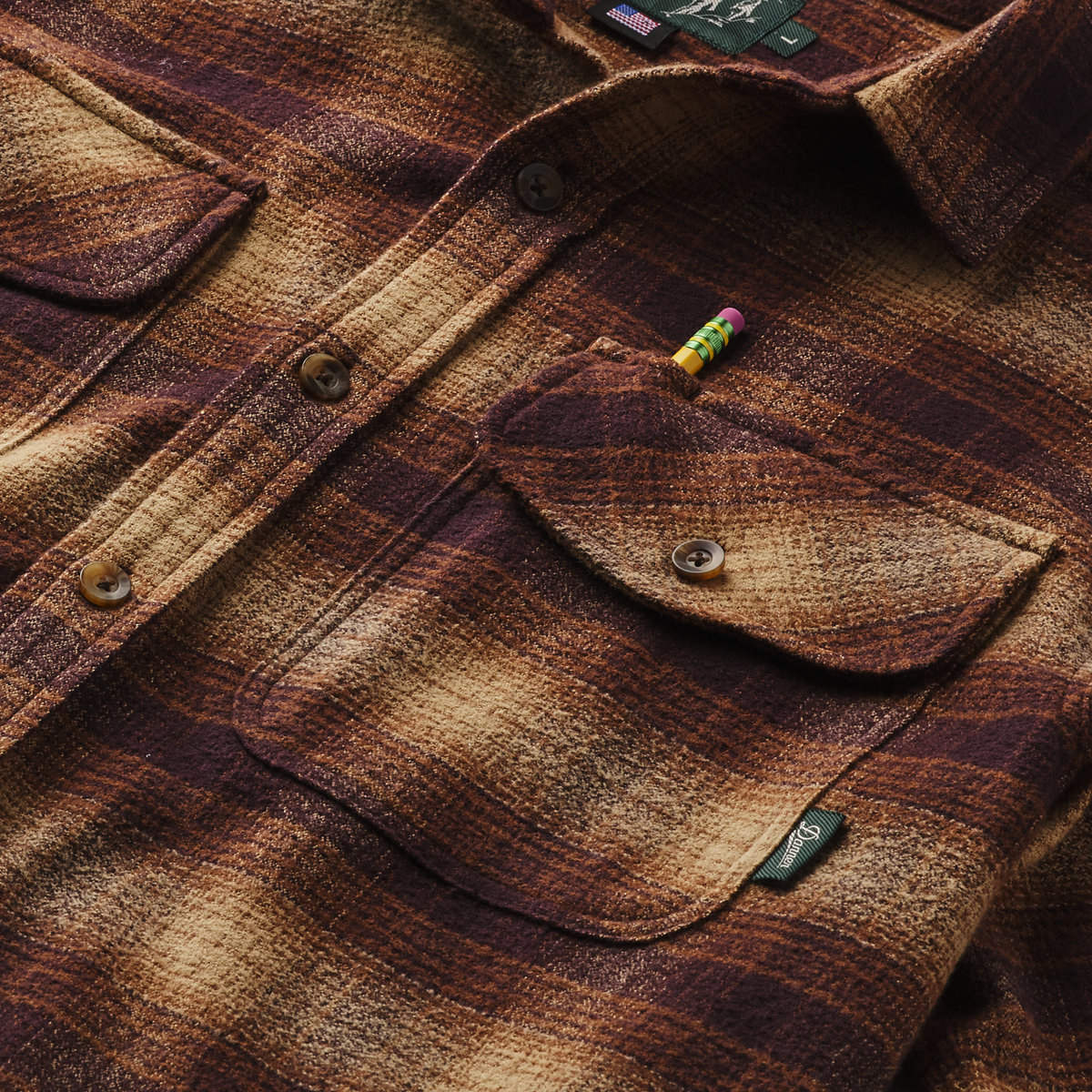 Danner Cedar Mill Cotton Flannel Espresso Plaid