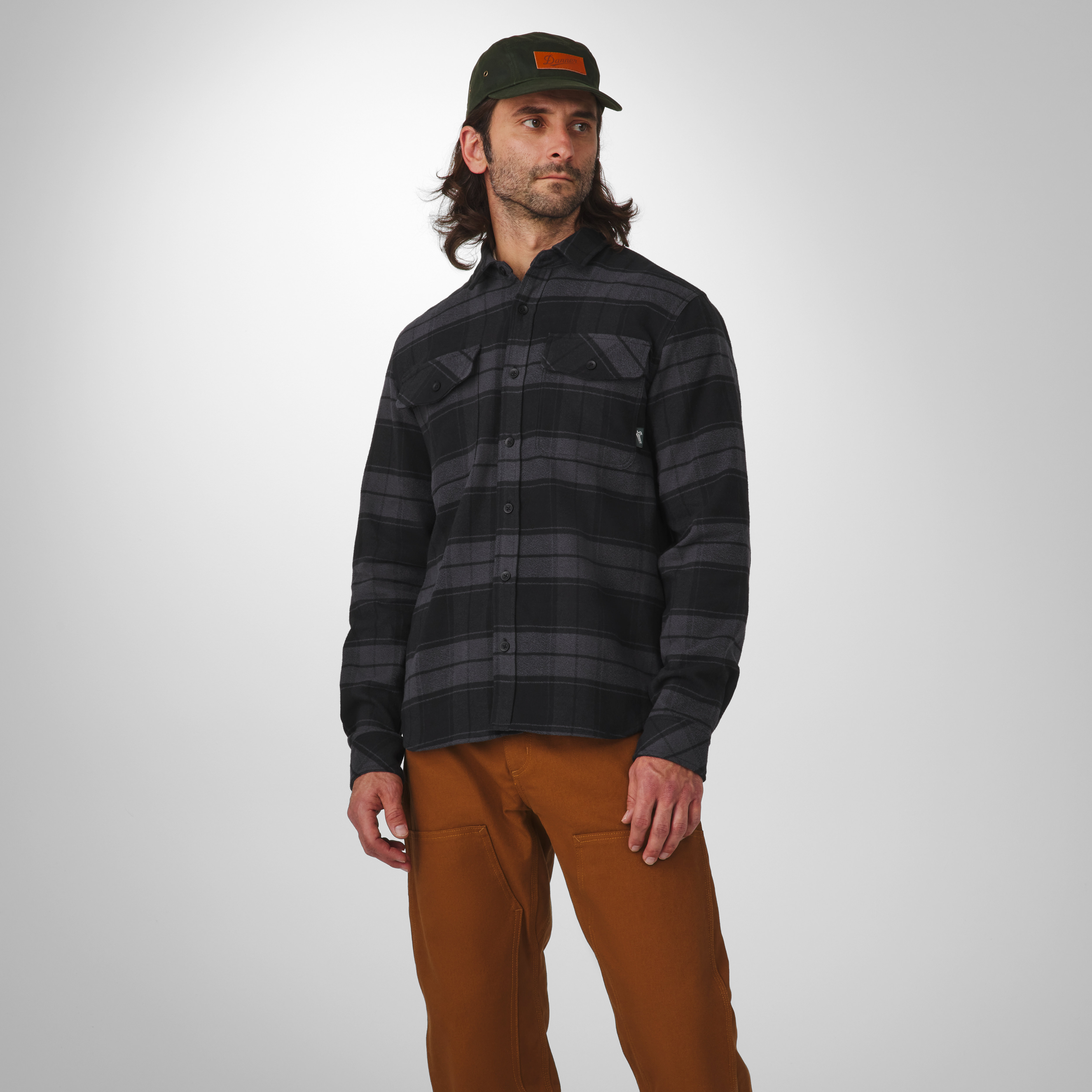 Danner - Cedar Mill Cotton Flannel Shirt Black Plaid