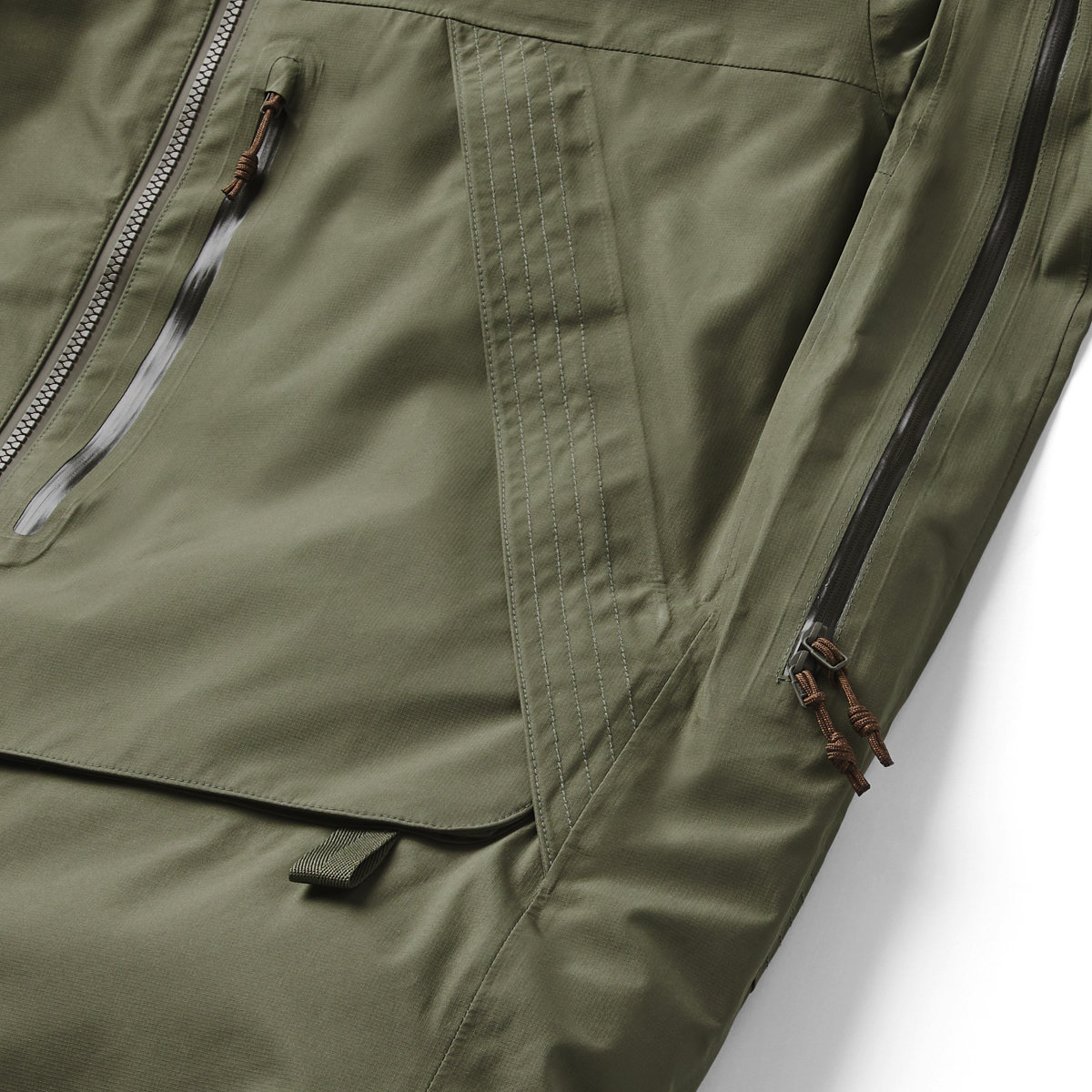 Cascade Crest Packable 3L GTX Jacket Dusty Olive - M