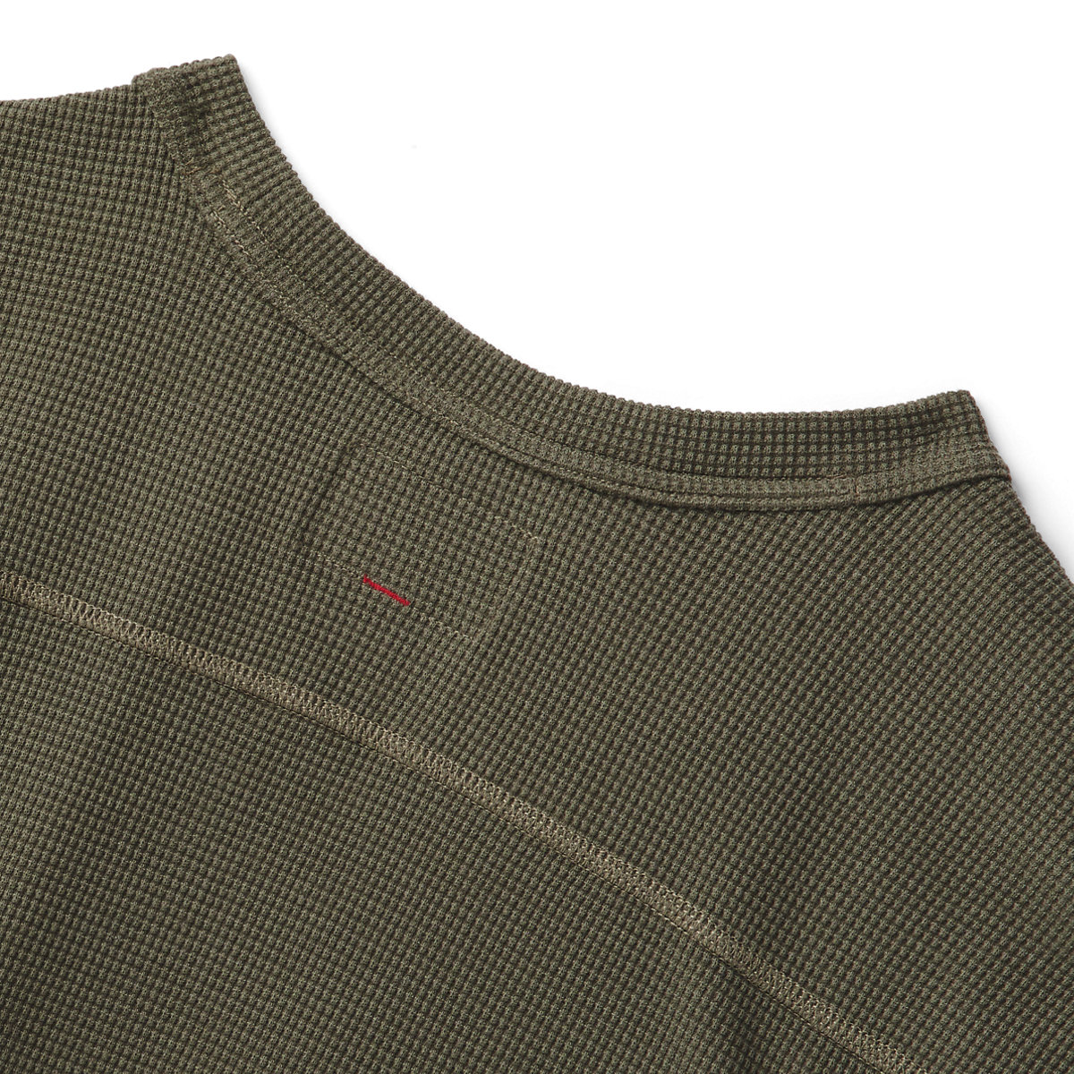 Santiam Waffle LS Tee Dusty Olive - M