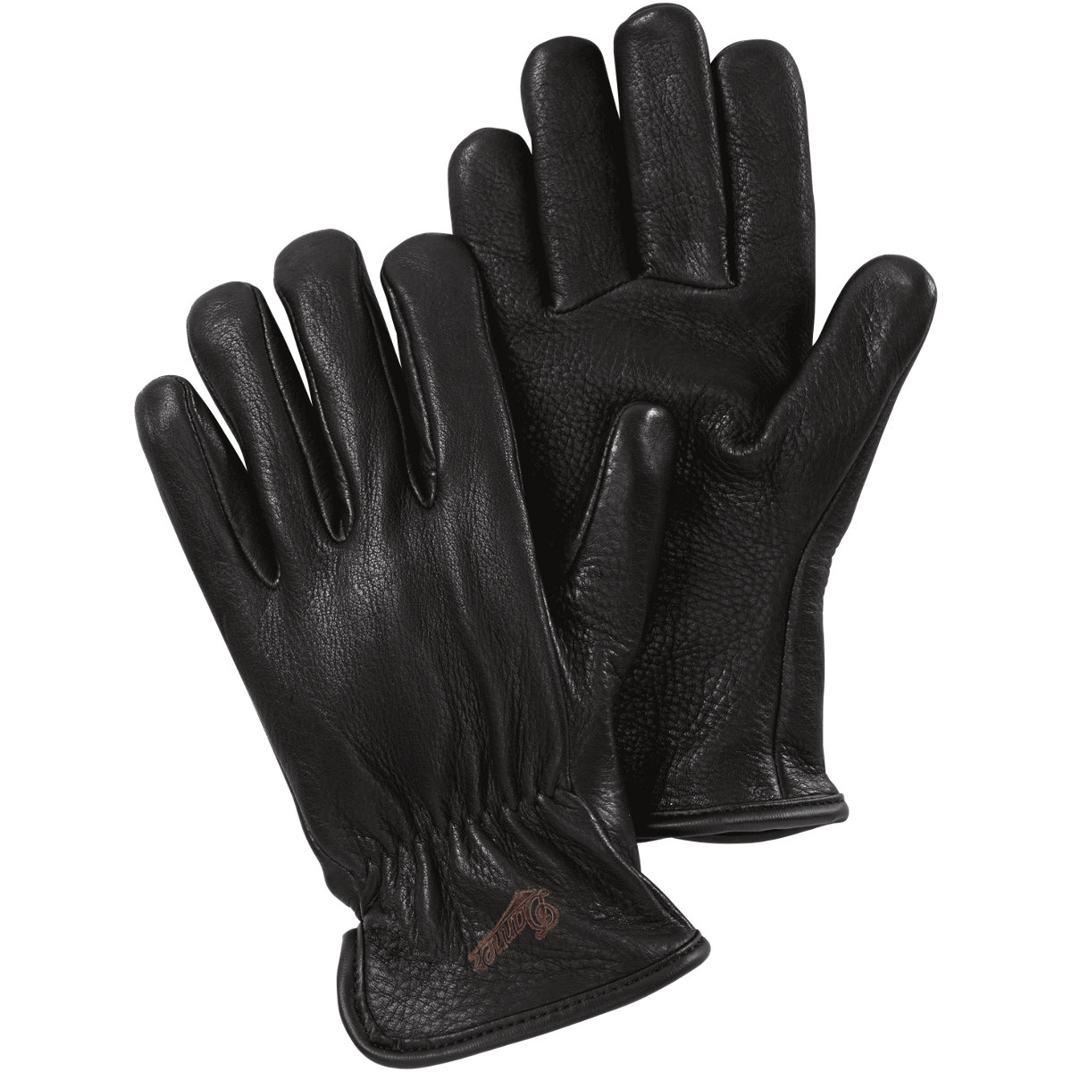 Duke Leather Glove in Nero da Uomo