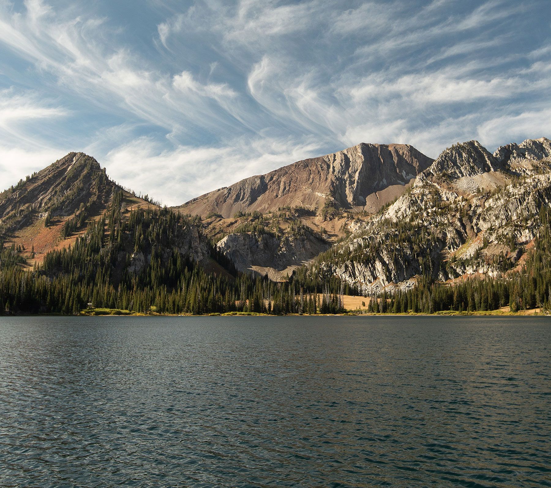 landscape of a dry summer mountain