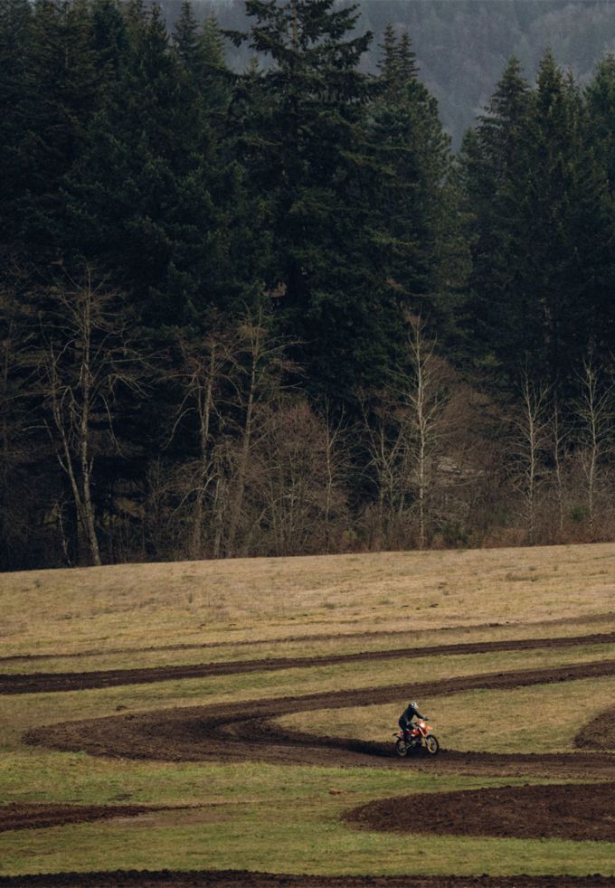 motorcycle on dirt roads