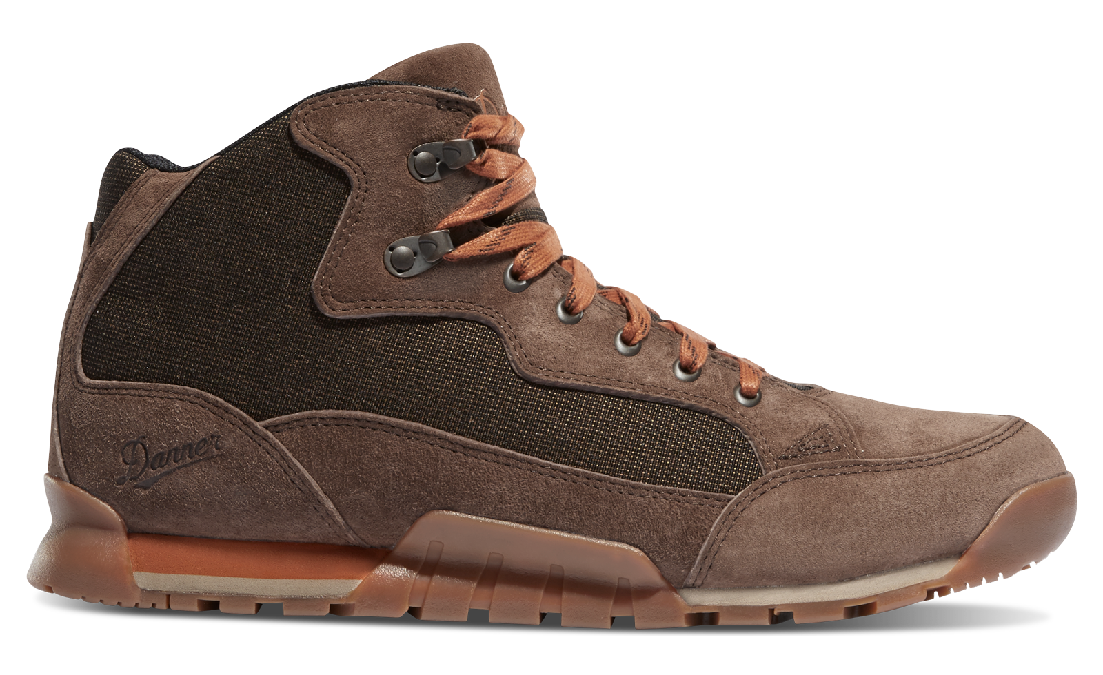 Skyridge hiking boot in brown with orange accents