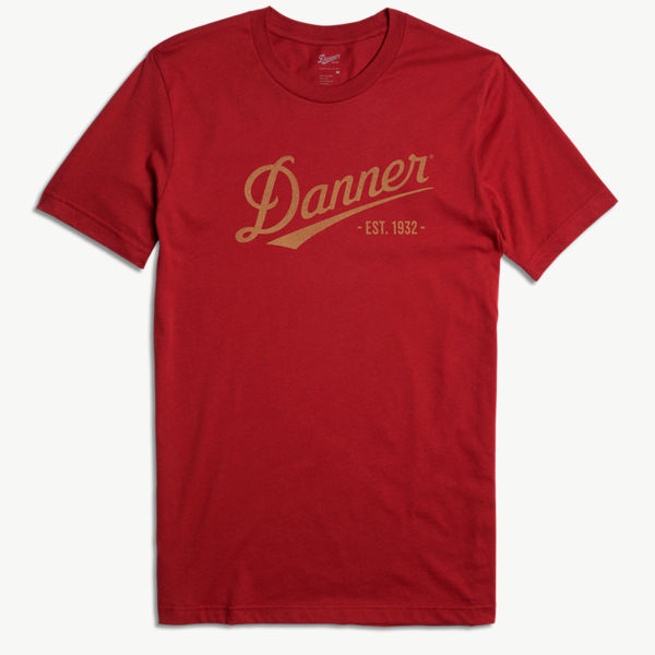 Danner Distressed Logo SS Tee - Cardinal Red