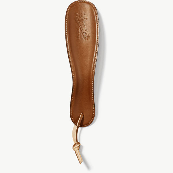 Danner Leather-Wrapped Shoe Horn with Hang Loop - Dark Brown