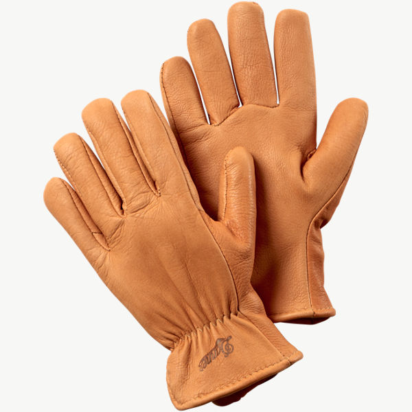 Midwest Glove - Elk Hide Work Gloves (or for driving, hunting, everyday)-  Bison Brown Color