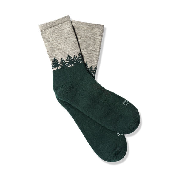 Hike Midweight Merino 3/4 Crew Douglas Fir