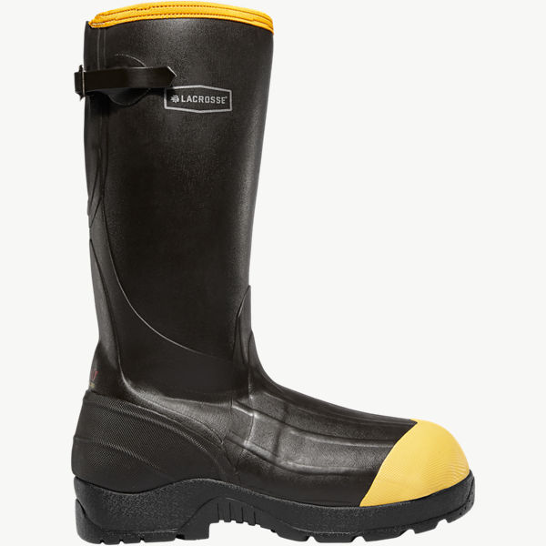 Steel toe chemical outlet resistant rubber boots