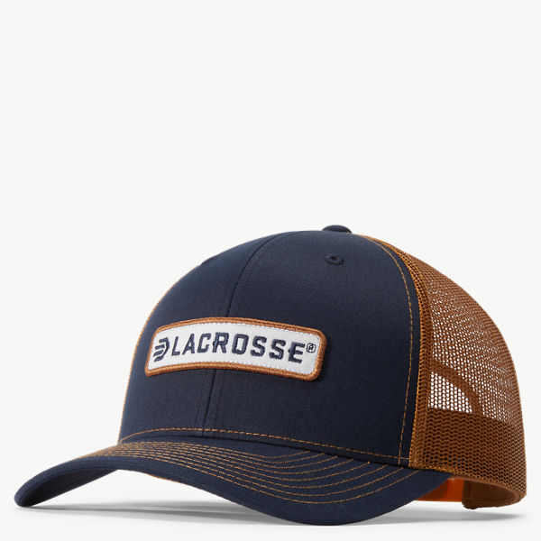 Lacrosse Embroidered Trucker Navy