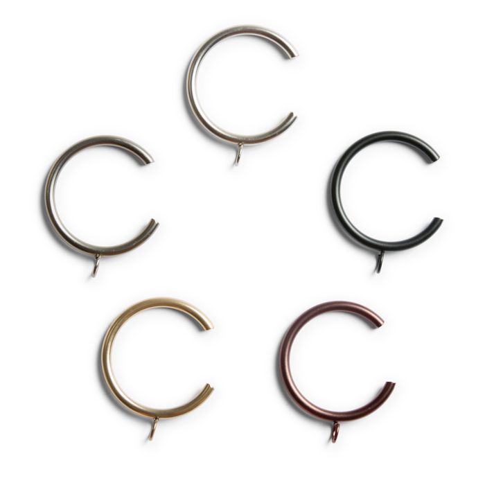 Curtain C Rings In Metal Finish Loom Decor