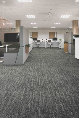Dexterity - Statement Fabric - 978, Mid Grey - Carpet Tile