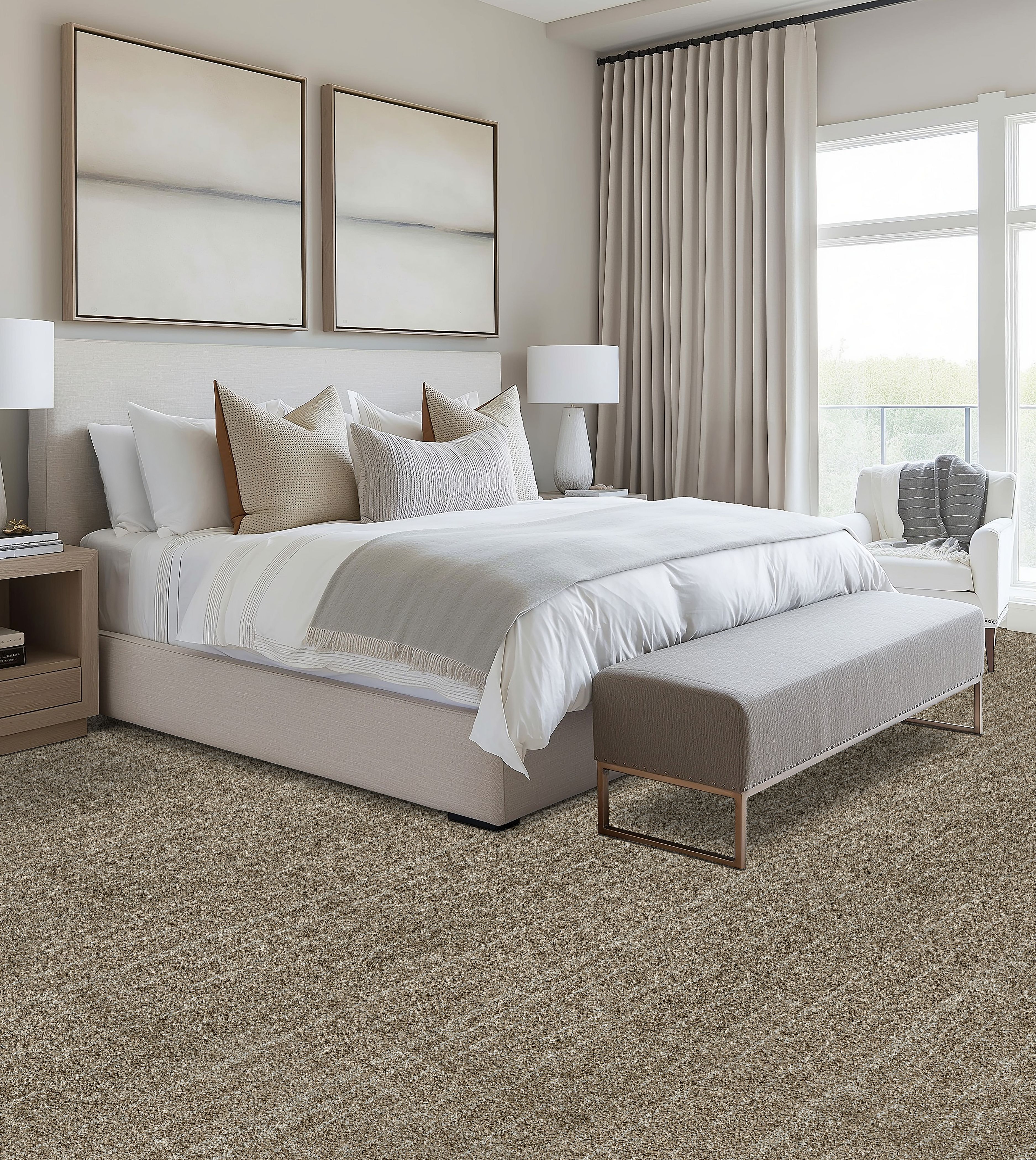 APF モノキニ　pawata Paw-Some Plaid, Tawny Silk, Carpet | Mohawk Flooring