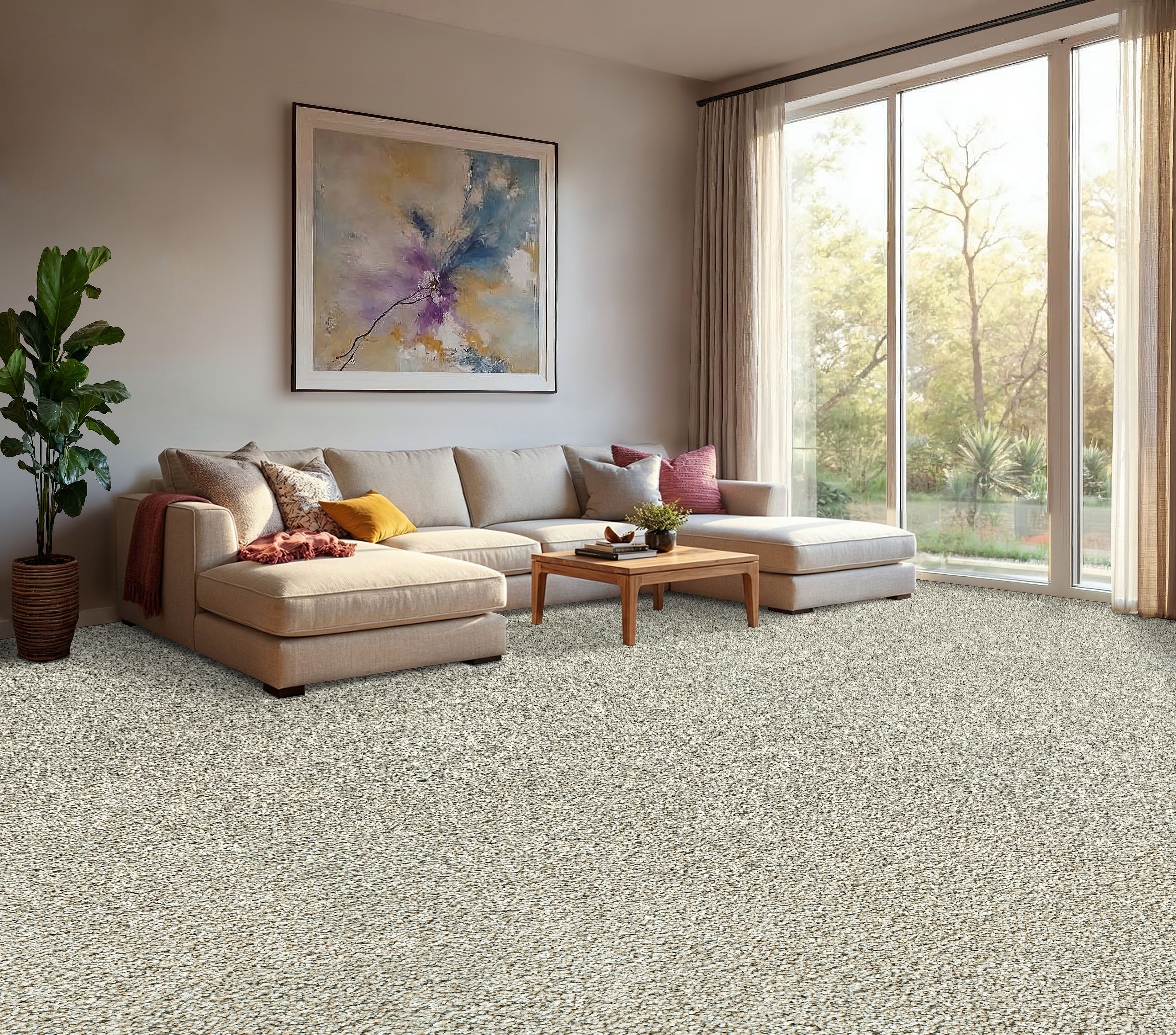 PetPremier Carpet in Cozy Beige - Mohawk Flooring