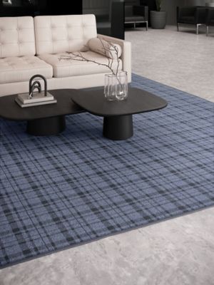 Pattern and Symmetry - Rustic Plaid - Area Rug