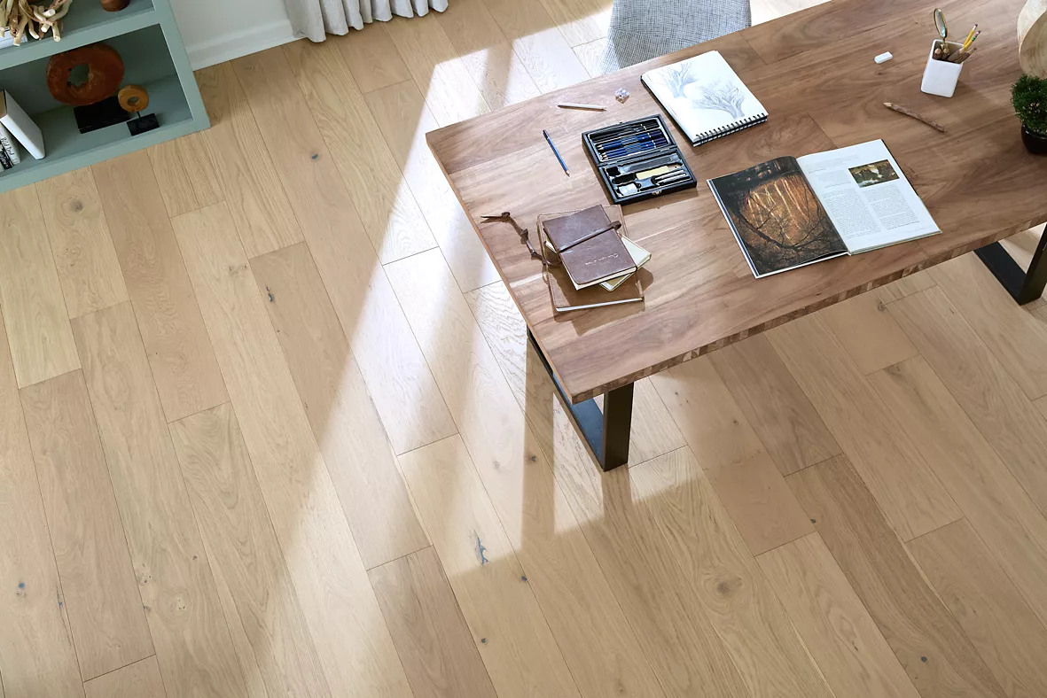 light wood flooring