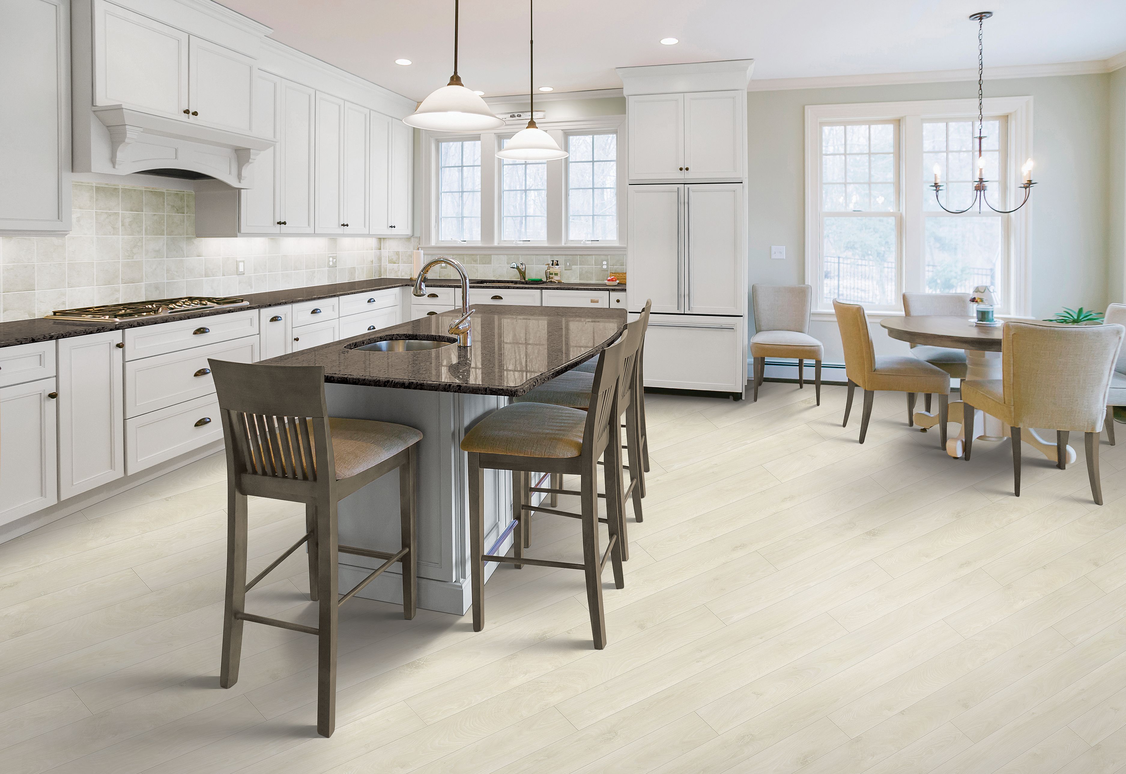 Cypresta, White Satin Oak, Laminated Wood | Mohawk Flooring