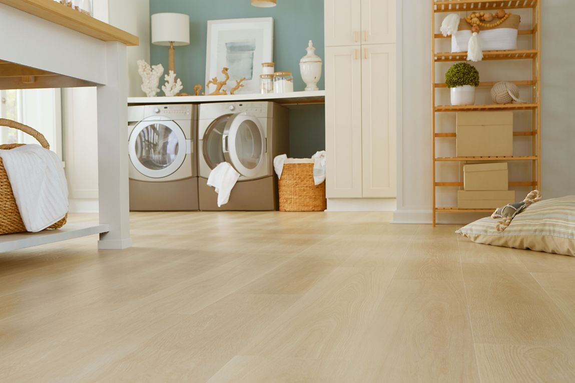 laundry room with puretech flooring