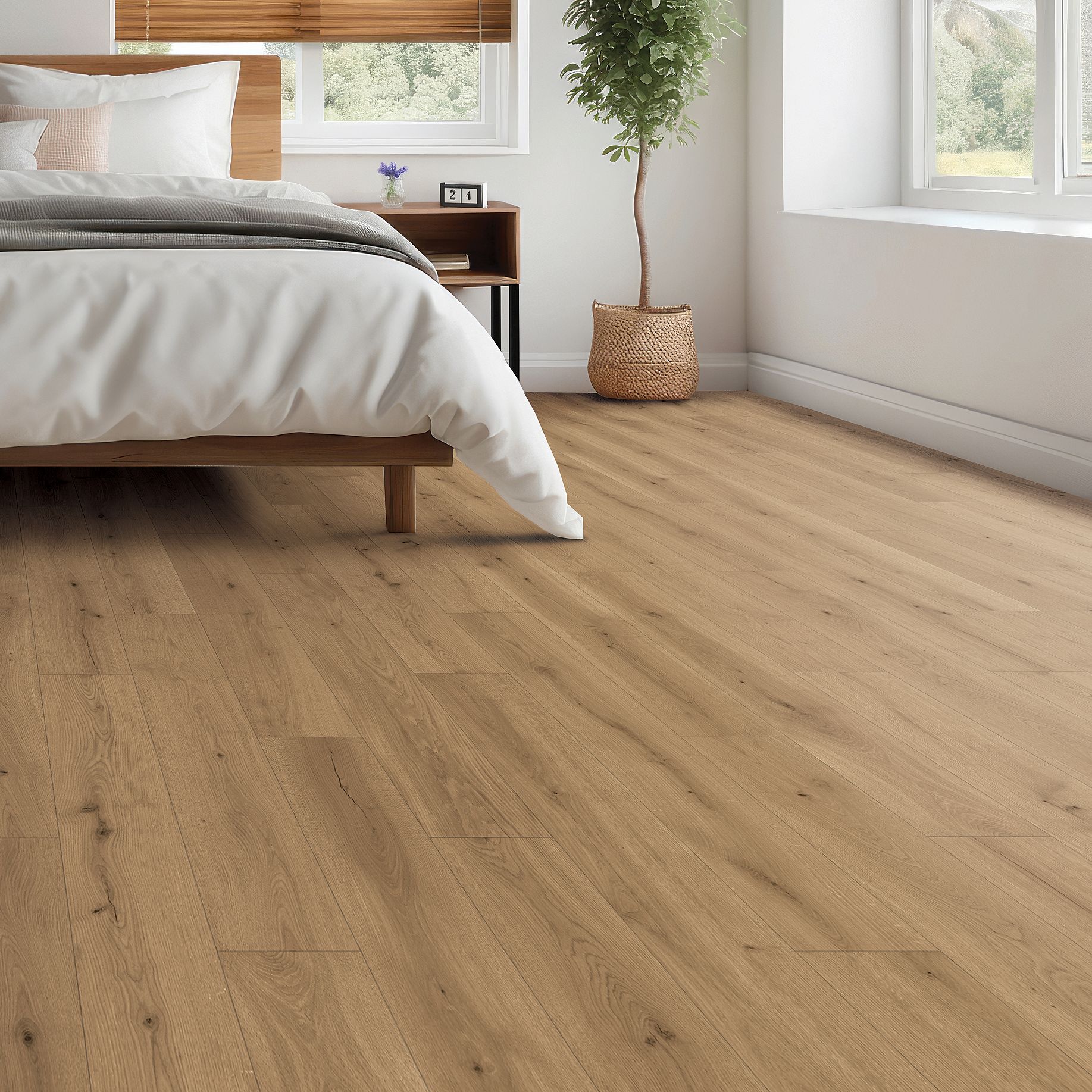 PureTech Plus Resilient / Vinyl in Toasted Bark Oak - Mohawk Flooring