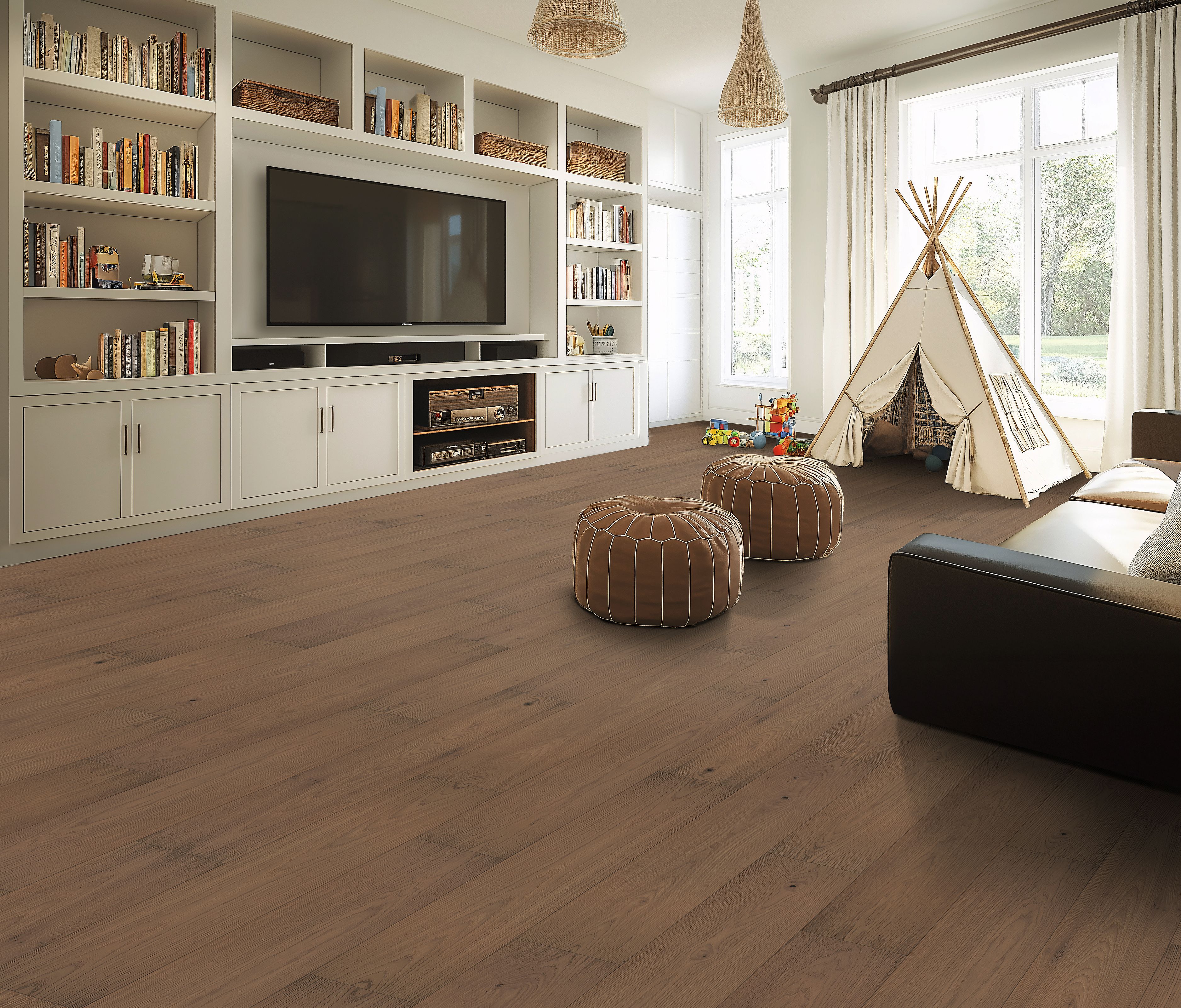 Landry Valley, Rue Brown Hickory, Resilient / Vinyl | Mohawk Flooring
