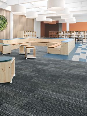 Prosigns Tint - Foxtrot 965; Chromascope - Sporty Blue 620, Jack Rabbit 940 - Carpet Tile