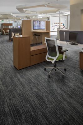 Sketch Effect - Framed Structure - 979, Pencil Lead - Carpet Tile