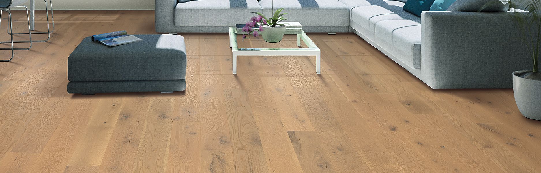 bedroom with light brown hardwood floors